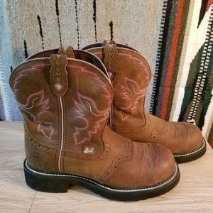 Justin Gypsy steel toe boots ON HOLD